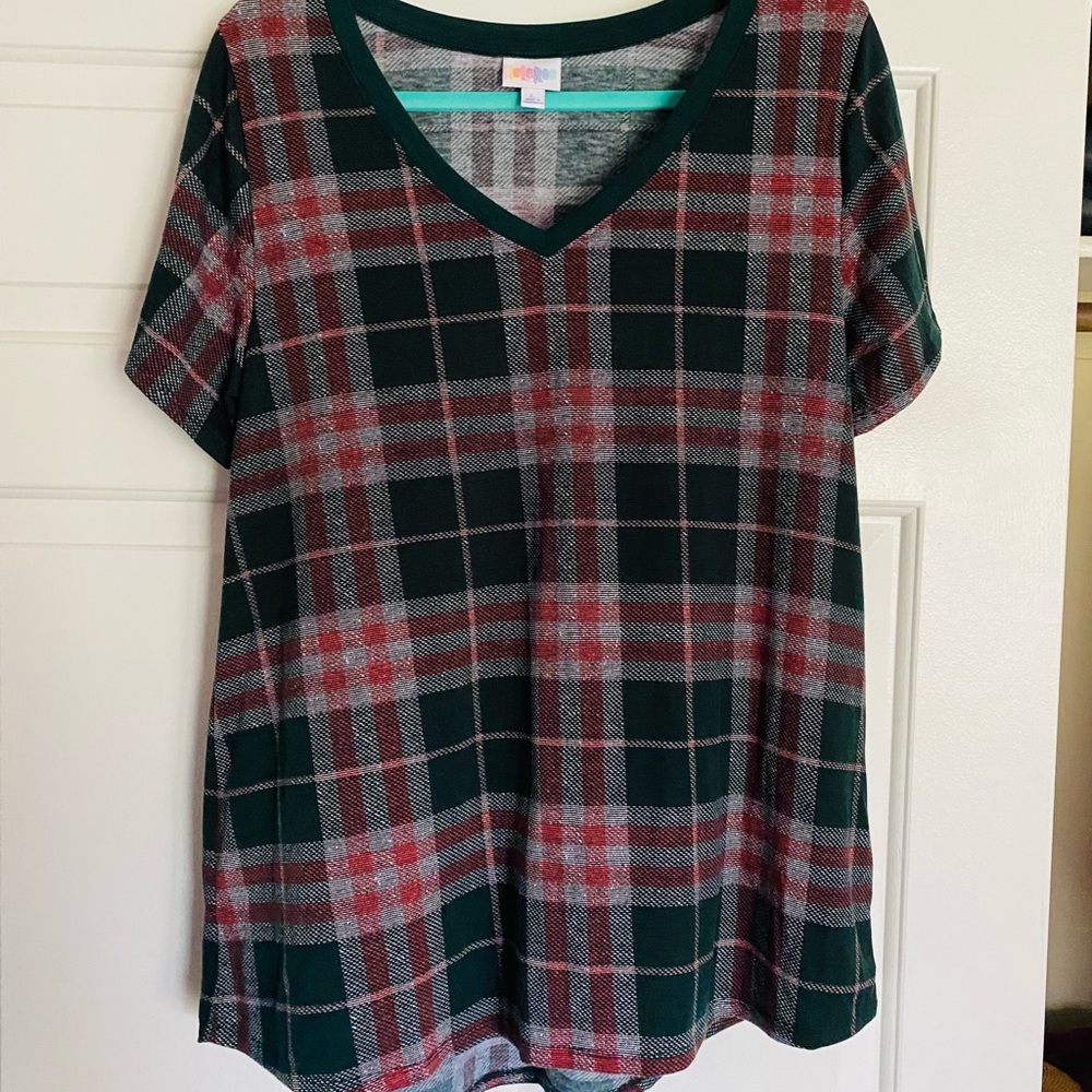 Plaid Luluroe Blouse